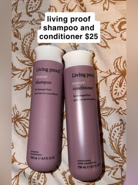 Living Proof Restore Shampoo & Conditioner - Mauve